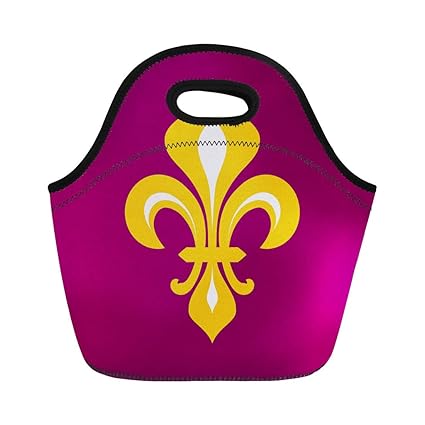 Amazoncom Semtomn Lunch Tote Bag Fleur De Lys Flower Luce