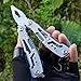 Touchshop 12-in-1 Multi Tool Pliers Portable Outdoor Folding Pocket Multitool with Nylon Sheath, Knife, Pliers, Screwdriver and More, Stainless Steel