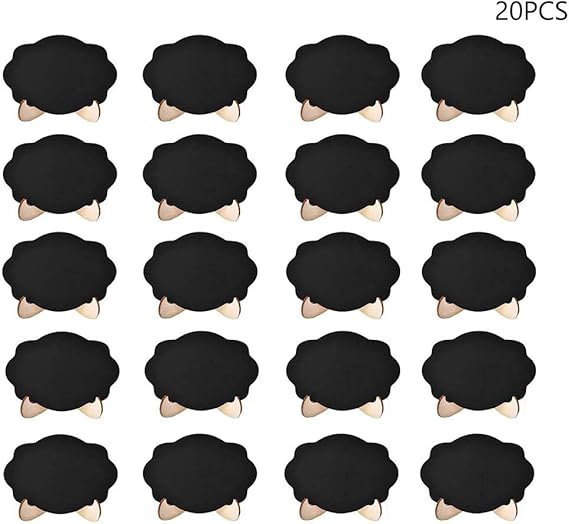 Pizarra rectangular pequeña de tiza de madera con soporte para colocar