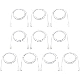 Bulk Type C to C Cable Charger Cord for Samsung & iPhone 16/15 & Android Phone, White USBc to USBc Cable 3ft 10-Pack, 20W Fast Charging