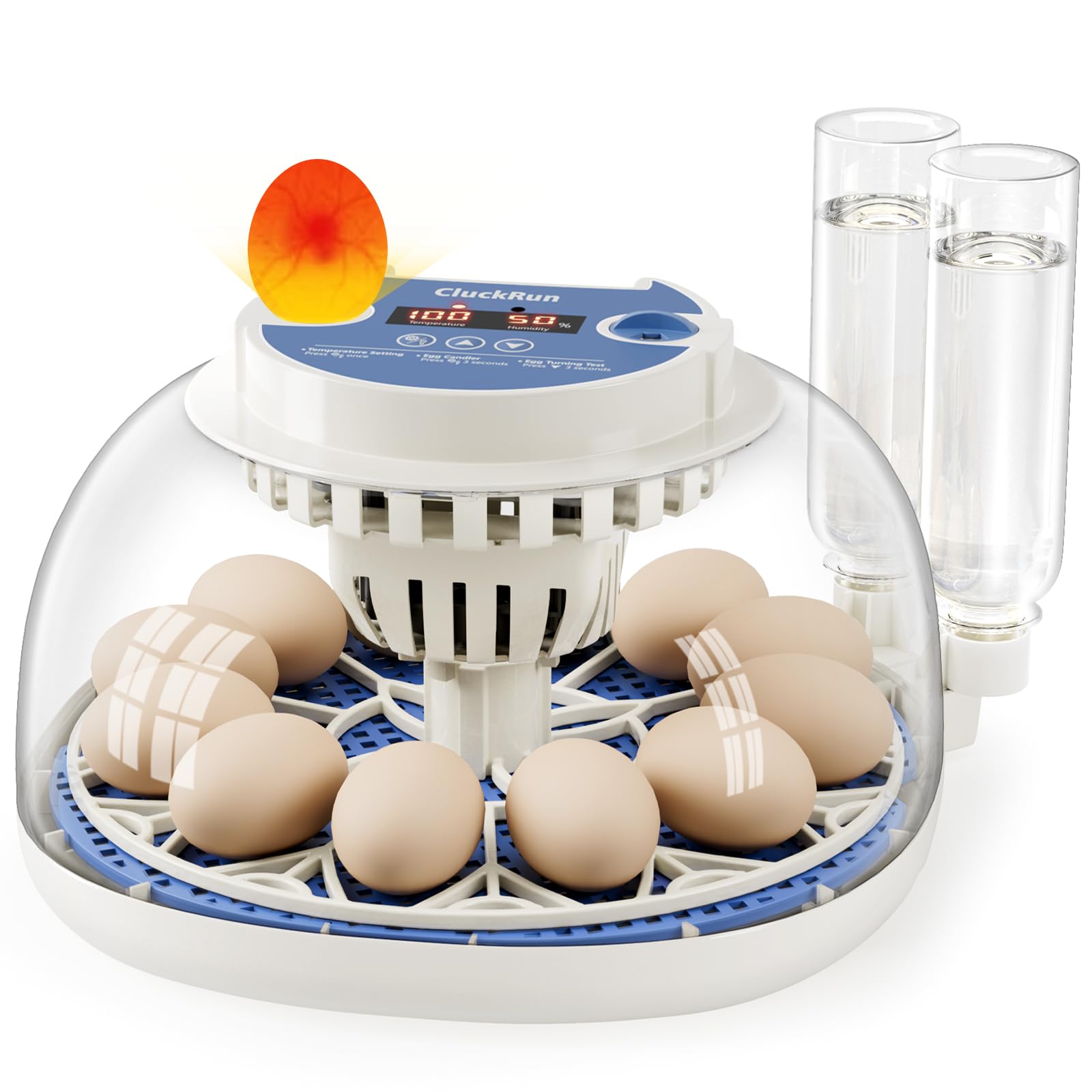 Photo 1 of 12 Egg Incubators for Hatching Eggs, Temperature and Humidity Control, Automatic Egg Turning, Egg Candler, Automatic Water Refill, for Chicken, Quail & Duck Eggs, Perfect for Home, Farm, Classroom
