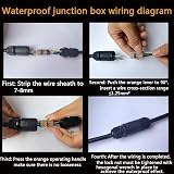 CESFONJER Outdoor IP68 3-Way Junction Box M25 Cable Connector 6-11mm (2 PCS) view 5