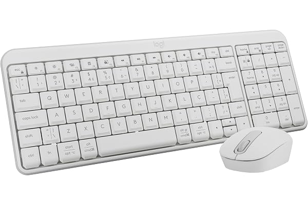 Combo Teclado e Mouse Sem Fio Logitech MK250 Bluetooth com Conectividade Rápida e Fácil, Design Compacto, Mouse Ambidestro, L
