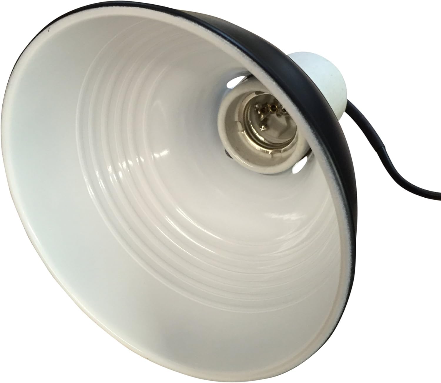 Finest-Filters 14cm Reptile Vivarium Lighting Dome Ceramic Heating Bulb Lamp Holder with Switch