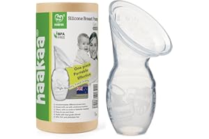 Haakaa Silicone Breastfeeding Manual Breast Pump Milk Pump 100% Food Grade Silicone BPA PVC and Phthalate Free | 4 oz Capacity