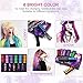 Temporary Hair Chalk Comb, Ociga Hair Color Comb with Non-Toxic and Safe for Kids, Great for Festivals Party Cosplay DIY (6-colors)