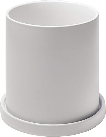 Amazon Ekirlin 植木鉢 陶器鉢 白 おしゃれ 受け皿付き 穴付き 纯色 鉢 プランター 鉢植え 北欧 室内 インテリア 部屋 飾り 観葉植物 10 6cm 4号 多種サイズ 色選択可 鉢