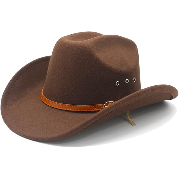 Women Western Cowboy Hat Solid Leather Cowgirl Country Hat 
