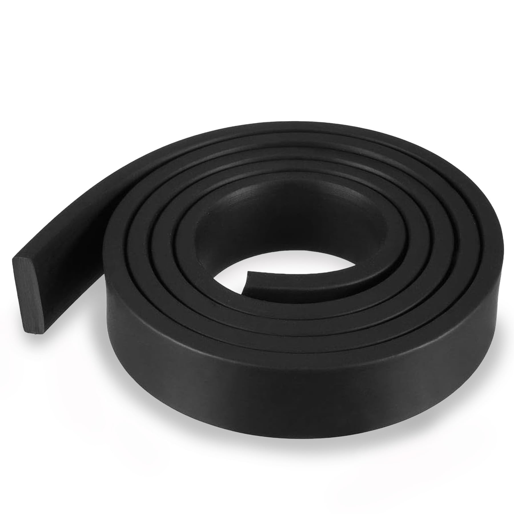 LEPEVNEY Solid Rectangle Rubber Seal Strip Weather Stripping, 20mm Wide x 5mm Thick, 1 Meters Length, Black Sealant Strip 20mm x 5mm x 1m
