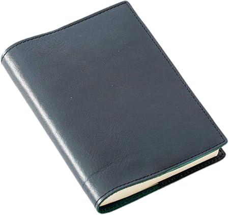 Amazon ブックカバー 新書サイズ 本革 レザー おしゃれ 新書 カバー 革 ビジネスレザーファクトリー ブラックネイビー ブックカバー 文房具 オフィス用品
