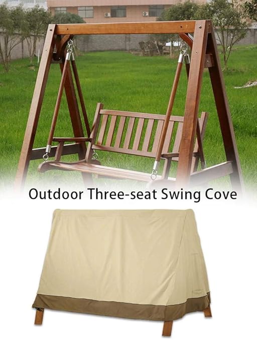 Cubierta De Columpio Para Patio Exterior 3 Hamacas De Tres Plazas