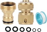 HONGCI Brass Indoor Mixer Tap Hose Connector 22mm to 24mm Adapter view 5