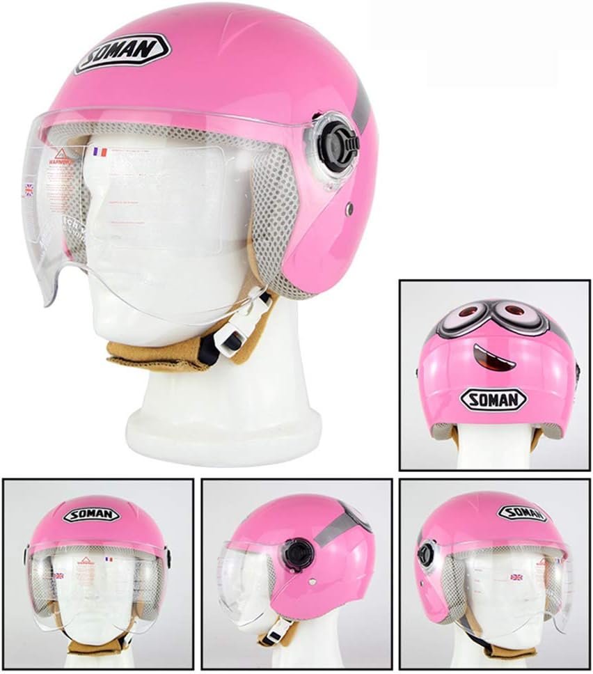 Cascos Half Helmet Coche Y Moto 6 12 Anos Dym258 Casco De Moto Para Ninos Harley Carro De Bateria Bicicleta De Montana Bebe Nino Nino Nina Cascos De Seguridad De Invierno Ligero Medio Helme