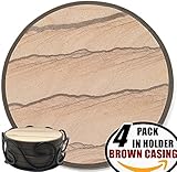 Upright Iron Metal Coaster Holder For 4 to 6 Pcs Round Or Square Coasters - 5