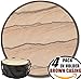 Coasters For Drinks in Iron Holder - 4 Pack, Protect Furniture From Excess Condensation & Scratch - Absorbent Sandstone inside Good Grips Detachable Cover Tray, Better Than Stone With Cork Backing