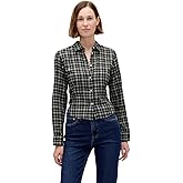 GAP Women's Cropped Fitted Woven Top