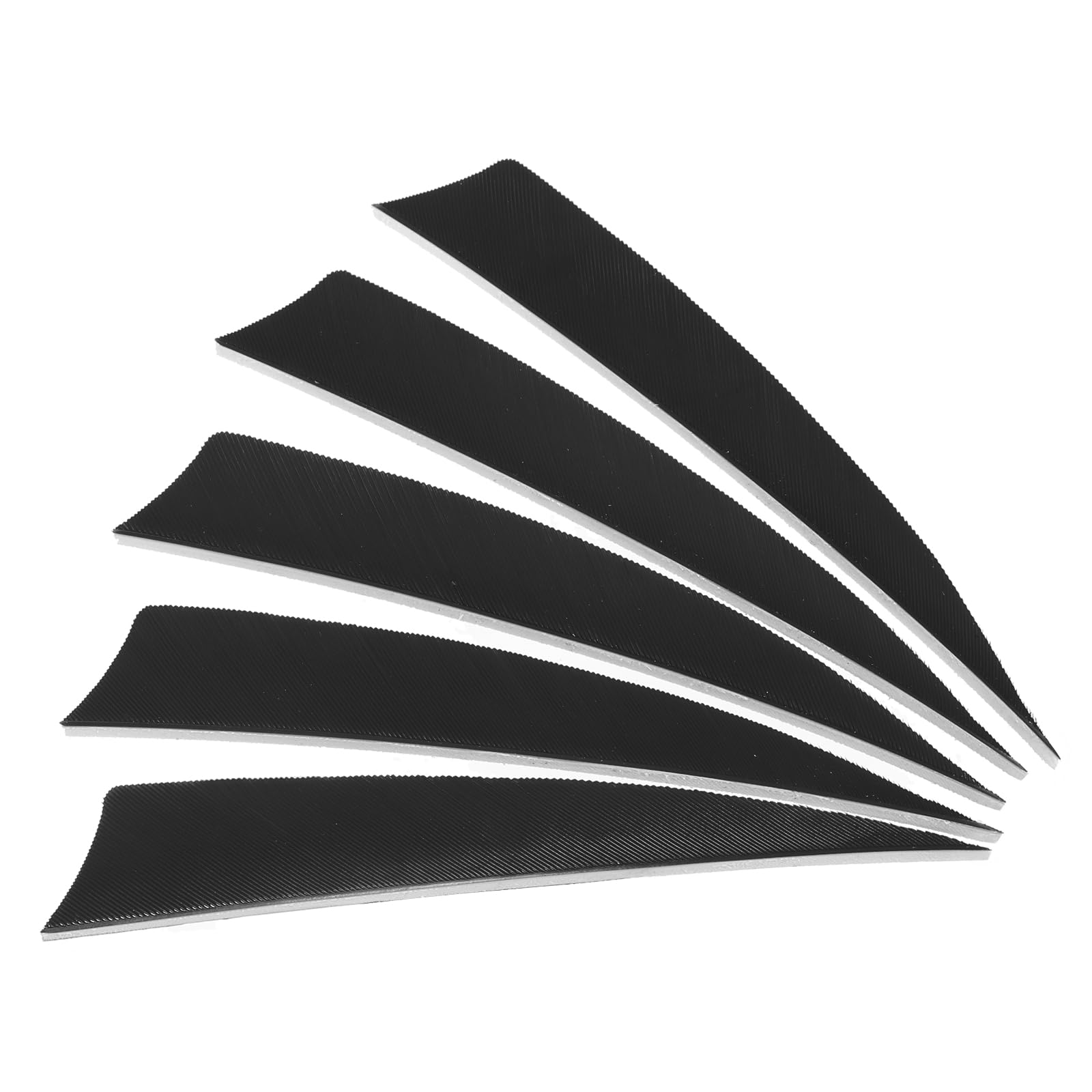 PATIKIL Arrows Vanes 50 Pack 4 Inch Arrow Turkey Feather Fletch Left Wing Fletching Black for DIY Target Shooting