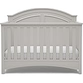 Delta Children Perry 6-in-1 Convertible Crib - Greenguard Gold Certified, Moonstruck Grey