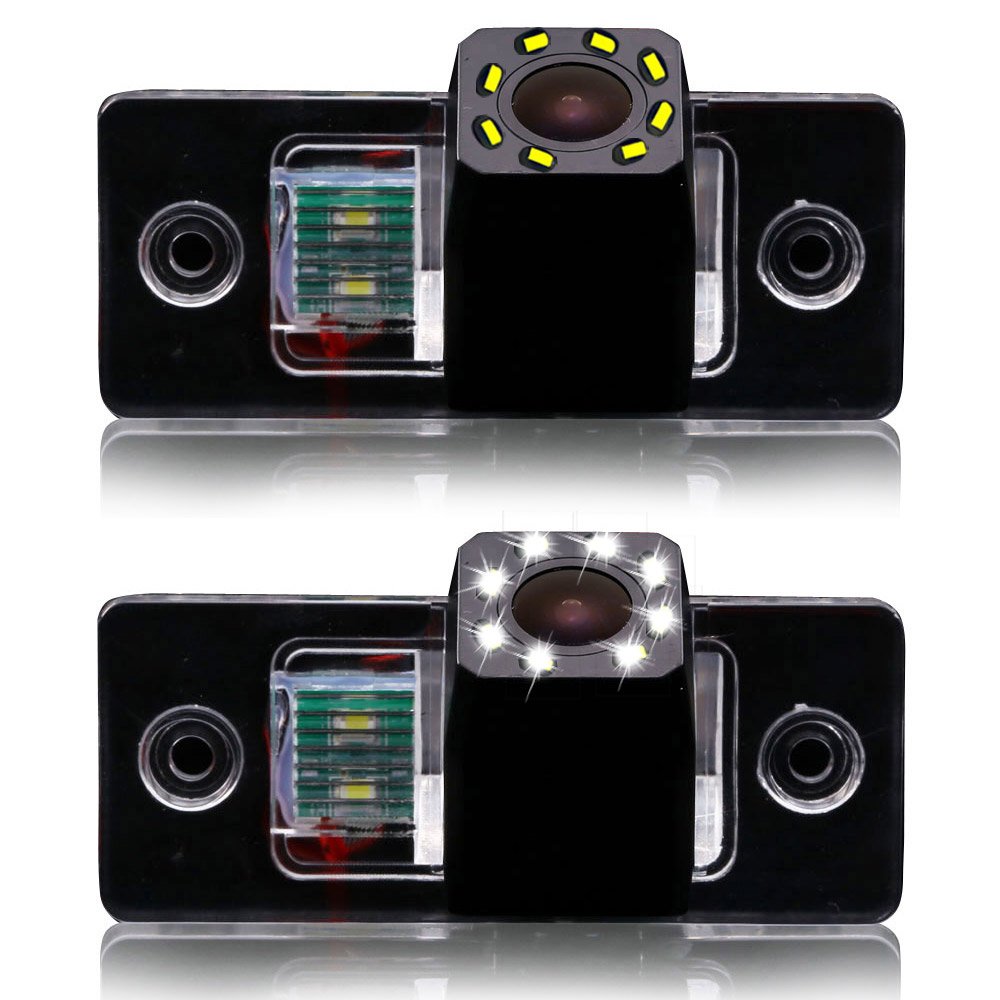 Car Rear View Camera Parking Reversing Colour Camera Rear View System Night Vision Waterproof Parking Camera replacement for Jetta Polo Scirocco Skoda Fabia T5 Jatta Multivan