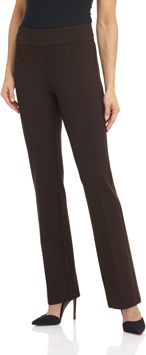 Rekucci Women's Secret Figure Pull-On Knit Bootcut Pant w/Tummy Control at  Women’s Clothing store