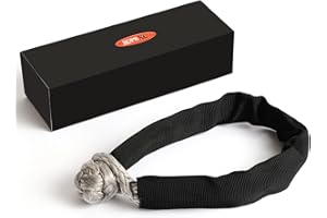 ROPEXC Synthetic Soft Shackle 1/4 Inch X 22Inch (13600lbs Breaking Strength) for Sailing SUV ATV Truck Jeep Off-Road Recovery