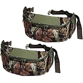 Preferred Nation Extra Large Camouflage Fanny Waist Pack (Set of 2), Sling Shoulder Bag | Great for Camping, Hiking, Hunting, Day Trips Camo