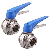 DERNORD 2 Pack Butterfly Valve with Blue Trigger