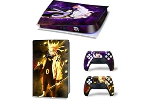 The Console Wrap Compatible with PS5 Console Skin and Controller Skins Set, Skin Wrap Decal Sticker Digital Edition, Leaf Shinobi Decal Kit