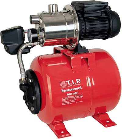 T.I.P. HWW 3600 I Booster Pump 650W 3600 L/H 40m Head Stainless Steel 18L Tank