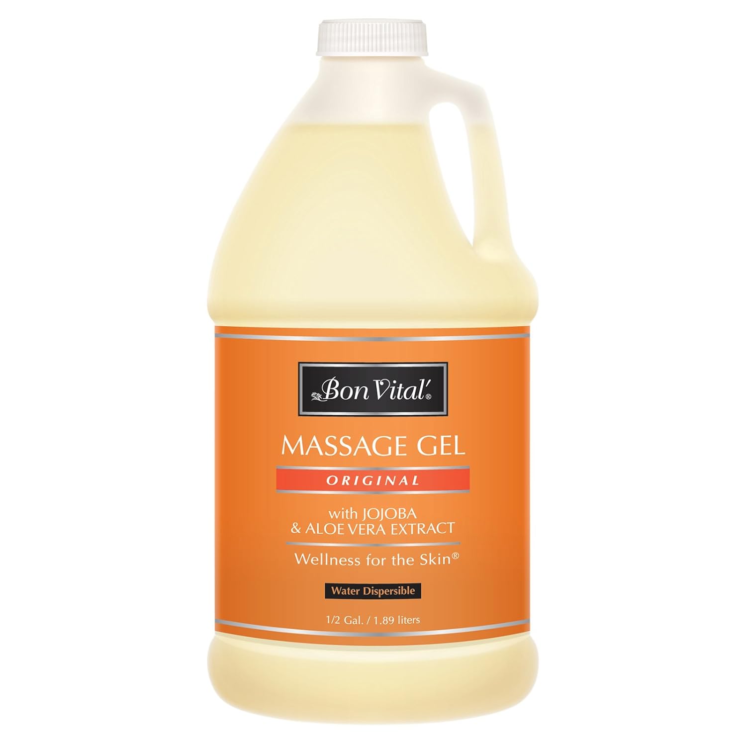 Bon Vital' Coconut Massage Gel Made with 100% Pure Fractionated Coconut Oil, Great for at-Home Use in Relaxing Back Massages & Neck Massages, Moisturizes Skin Without Clogging Pores, 8 Ounce Pump: Industrial & Scientific