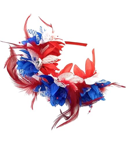 Amazon.com : Red White Blue Hair Band 4th of July Headband  display picture 3