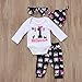 Unisex Baby Boy Girl My First Halloween Print Long Sleeve Romper Pant Leggings Headband Hat Clothes Set (tag: 70/ 0-3 Months, White)