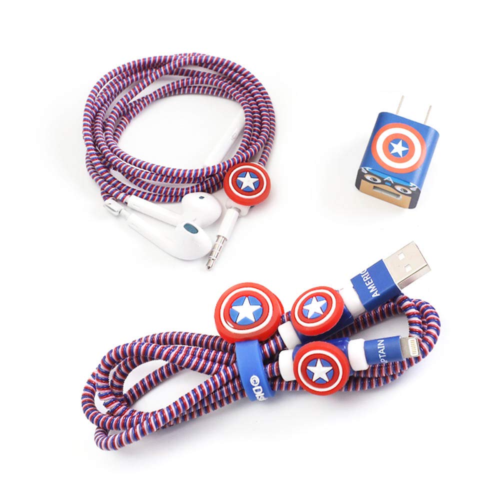 TM DIY Protectors Apple USB Data Line Cable Charger Earphone Wrap