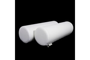 M MUTE TOUCH 2 Pack Round Massage Table Bolster Pillow Pad, Bolster Pillow, Round Pillows, Suitable for Earthlite Massage Table (White, 5.9''x19.6'')