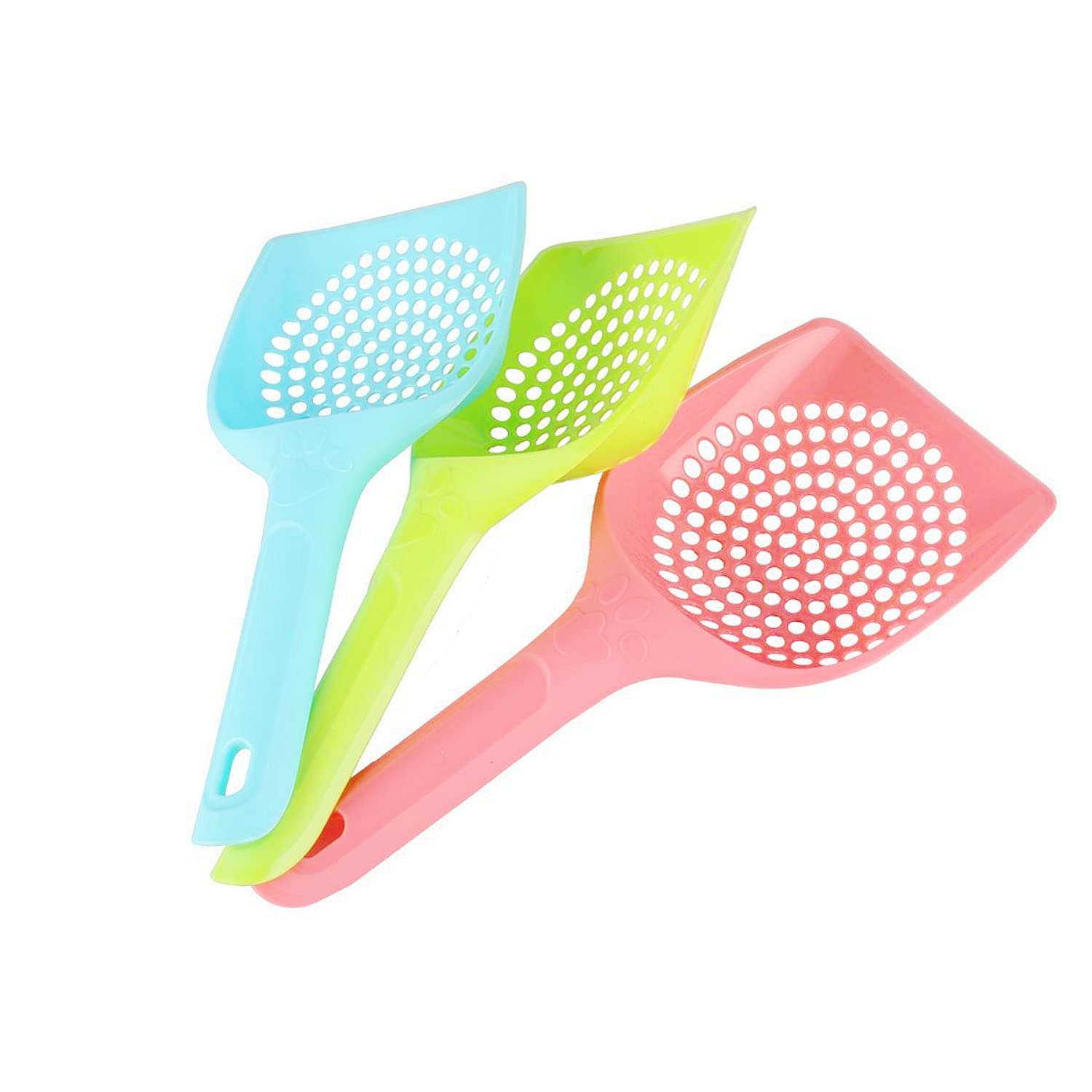 JZK 3 x Plastic cat litter scoop cat litter shovel cat litter scooper cat litter sifter pet cleaning tool for pet poop