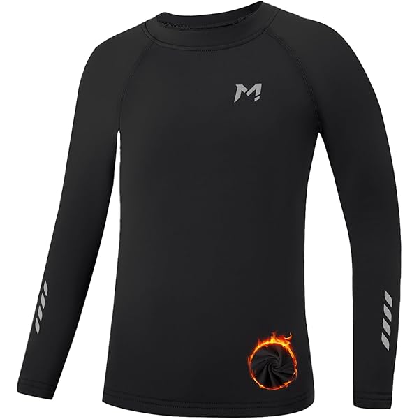 Amazon.com: DEVOROPA Youth Boys Compression Thermal Shirt Long