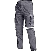 NATUVENIX Hiking Pants Men Quick Dry Convertible Fishing Pants for Men Zip Off Lightweight Mens Cargo Pants Outdoor Travel