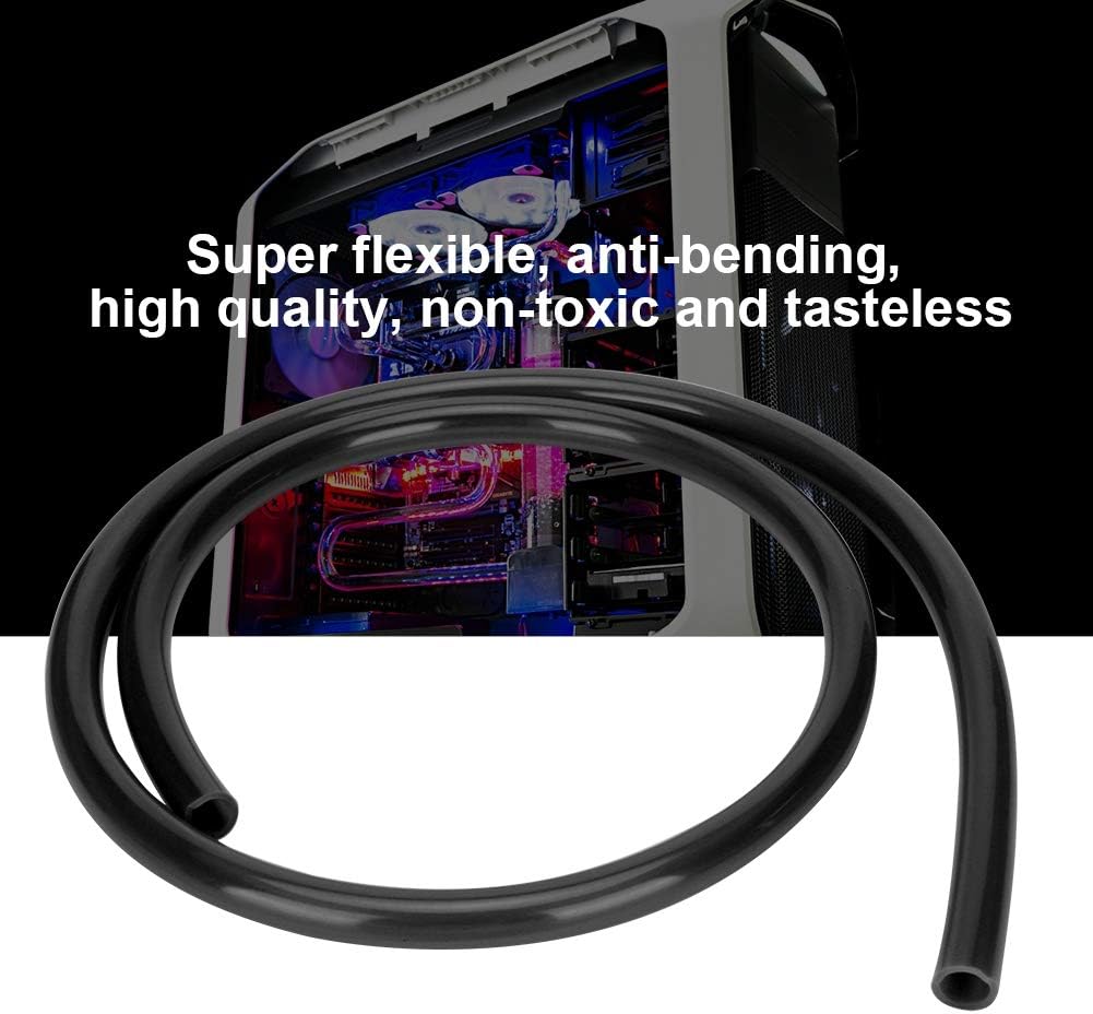 Bewinner Universal PVC Water Cooling Tube - Soft Black Tubing 9.5x12.7mm for Computer with High Transparency - Image 5