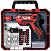 SKIL Rechargeable 4V Cordless Pistol Grip Screwdriver with 42pcs Bit Set, USB Charger and Carrying Case - SD5618-03