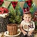 Lumberjack Crown For 1st Birthday - First Birthday Hat For Lumberjack, Buffalo Check Plaid Party, Red Black Tan Wilderness Birthday Crown, Camping Birthd