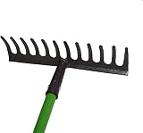 AB Tools Garden Rake Soil Leaves Leaf Raker 12 Teeth Carbon Steel GAR02 view 3