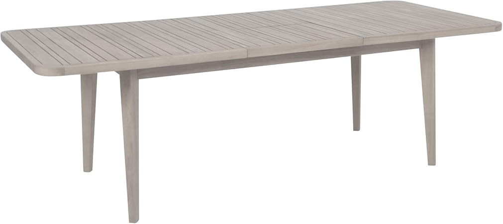 Amazon De Greemotion Ausziehtisch Maui Aus Massivholz Gartentisch Rechteckig Zum Ausziehen Esstisch Grau Fur Garten Terrasse Balkon Holz Tisch Akazie Massiv 18 6 X 10 3 X 1 7 Cm