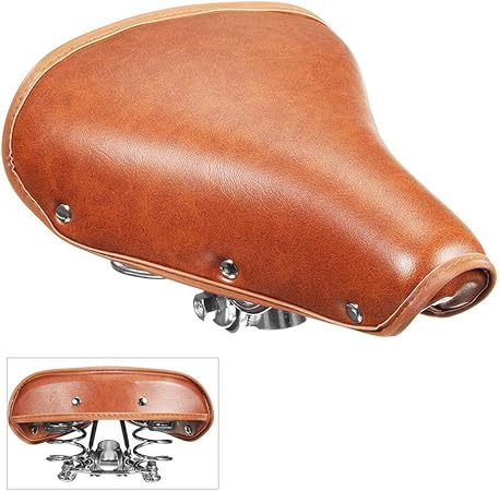 leather bicycle seat