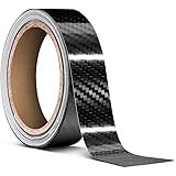 VViViD High Gloss Epoxy Black Carbon Fiber Vinyl Detailing Wrap Tape DIY Roll (1" x 20ft)