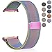 Maledan Metal Bands Compatible with Fitbit Ionic, Stainless Steel Milanese Loop Replacement Accessories Bracelet Strap with Magnet Closure for Fitbit Ionic Smart Watch, Colorful, Small
