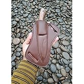 Fixed Blade Hunting Tracker Knife, Stainless Steel Blade Bushcraft Knife, Scout Carry Knives with Leather Sheath, Rosewood Handle Strong Grip, For Outdoors Hunting, Survival, Camping, Hiking Knives