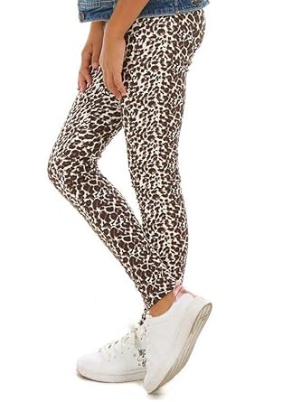 Dykmod Mädchen Warme Thermo Leggings Leggins Dick Winter Leo Muster Tiermuster Kariert 116-158