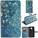 Lumia 640 XL Case,Enjoy Sunlight Nokia Lumia 640 XL Case Case [Kickstand Feature] Luxury Wallet PU Leather Folio Wallet Flip Case Cover Built-in Card Slots for Microsoft Nokia Lumia 640 XL(Not for Lumia 640) Case(Almond Tree)
