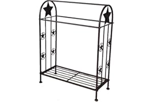 LL Home 21202 Quilt Rack with Stars, One Size, Brown