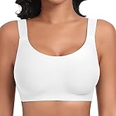 SINFLA Wireless Bras for Women No Underwire Seamless Full Coverage Comfortable Everyday Bra with Medium Support